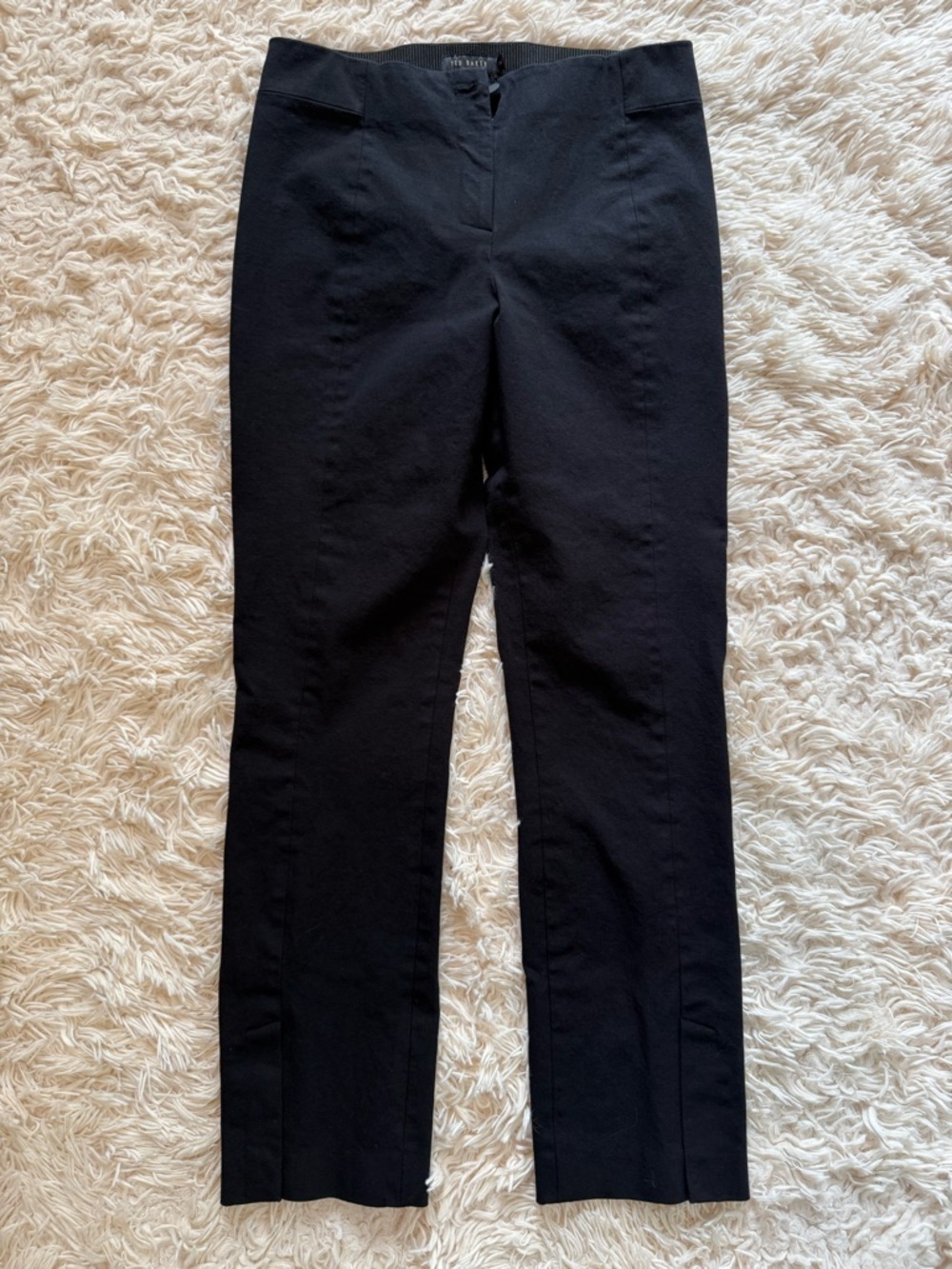 Ted Baker London Black Skinny Ankle Pants Women Size 2 Stretch Slim Career US 6
